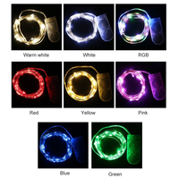 OuuZuu fantazyjne oświetlenie LED Mini świąteczna lampa z drutem miedzianym wodoodporna bateria CR2032 na wesele Xmas Garland Party 5